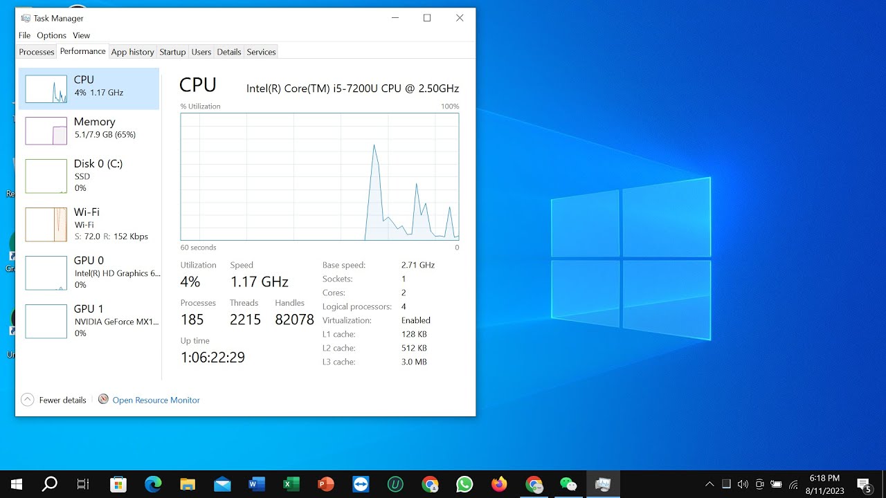 How to check your CPU Speed on Windows 10  || Check CPU speed