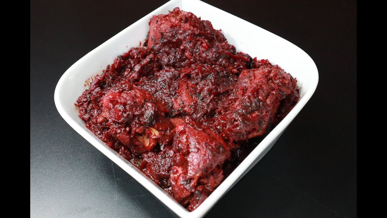Chukander Chicken (Beetroot Chicken)
