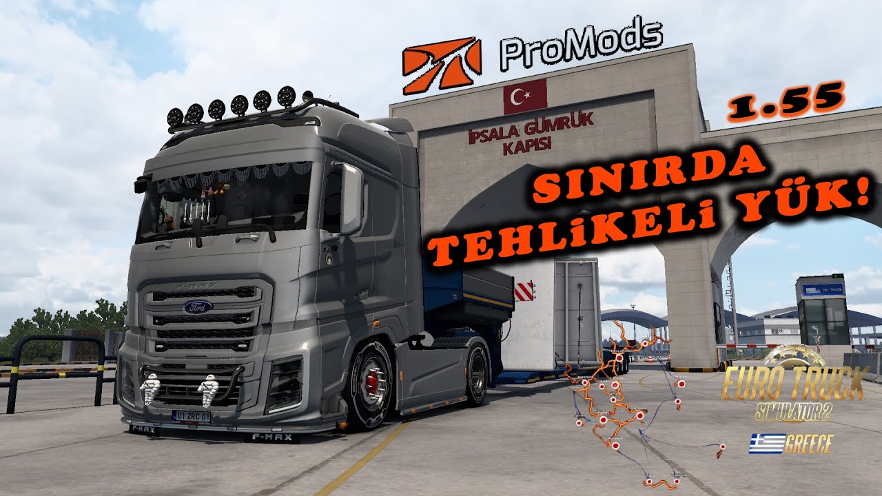 28 Tonla Yeni TIR’ı Sınırda Test Ettim! 😱 | ETS2 Greece DLC #2