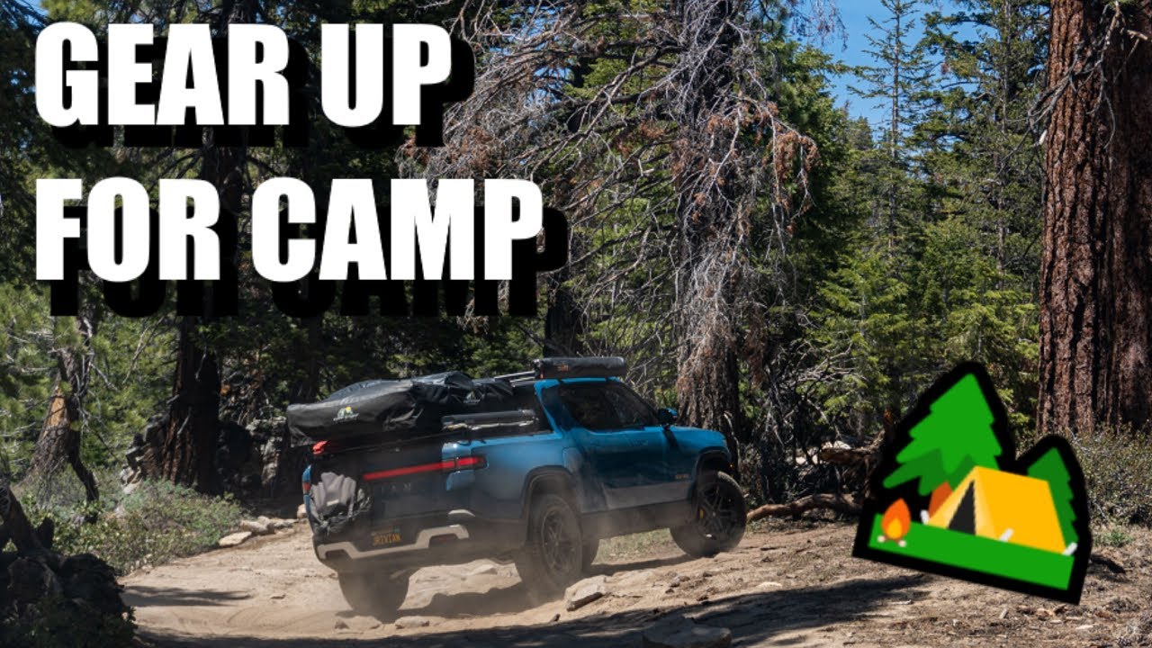 Camp gear walk through on my Rivian R1T on location at Monache Meadows - S1E3 (reload)