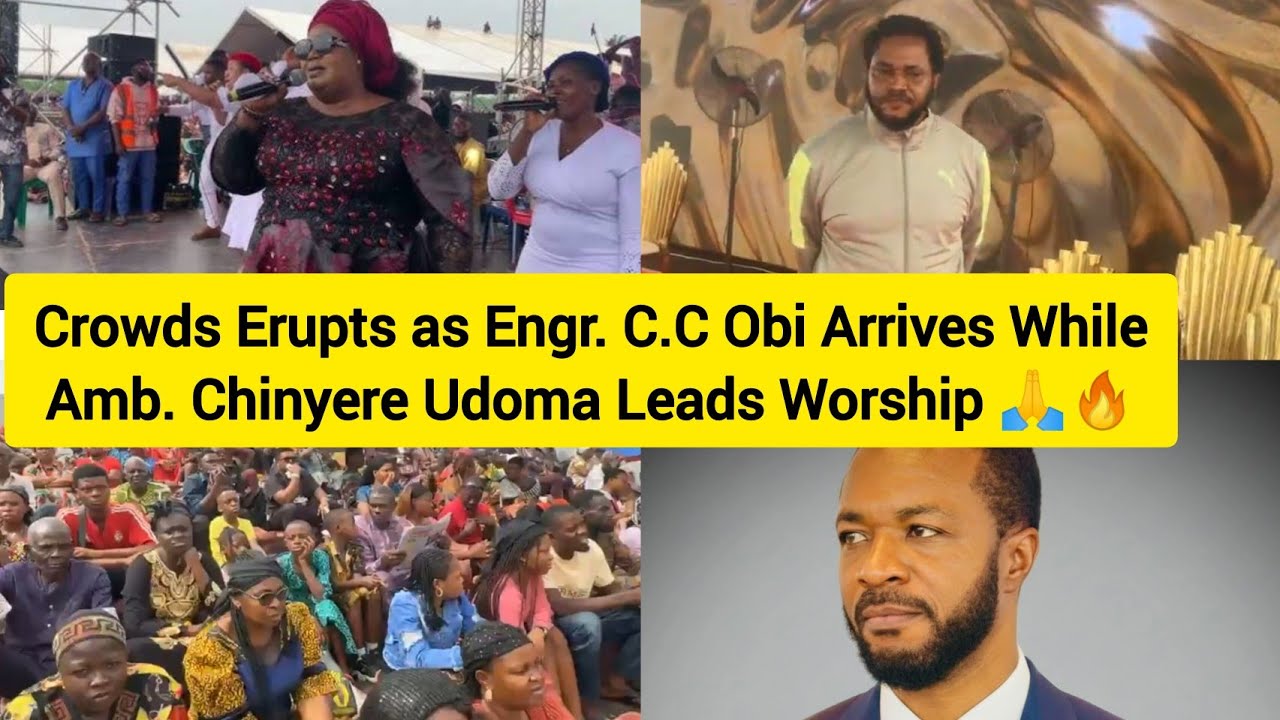 Crowds Erupts as Engr. C.C Obi Arrives While Amb. Chinyere Udoma Leads Worship 🙏🔥 