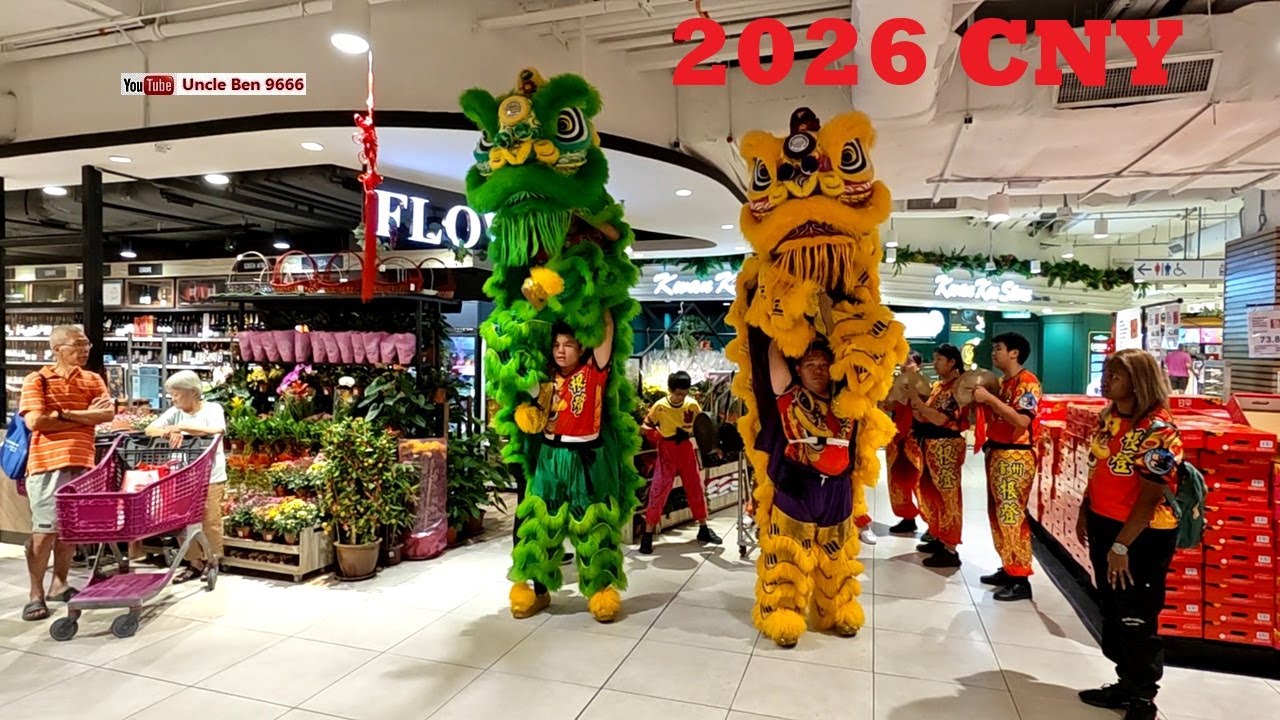 2026 CNY Traditional Lion Dance Performance #AEONTamanMaluriShoppingCentre #雪州根登龍獅團