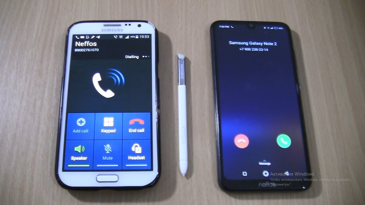 incoming & Outgoing call at the Same Time Samsung Galaxy Note 2+Neffos X20