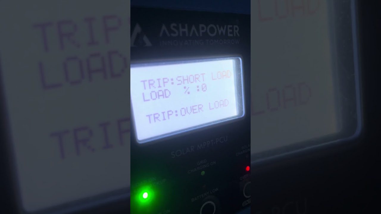 ASHAPOWER Rover Solar Inverter 5kva Fault 1 month of use 