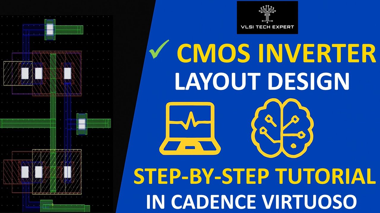 CMOS Inverter Layout Design using Cadence Virtuoso | DRC Check