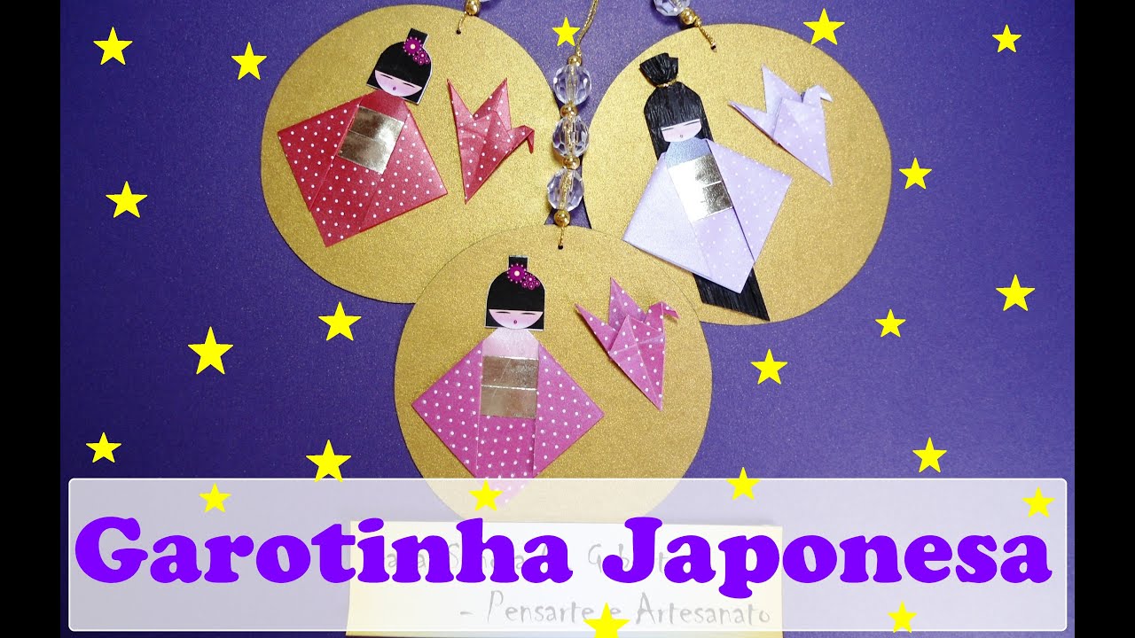 JAPONESINHA DE ORIGAMI - GAROTINHA JAPONESA - 2014