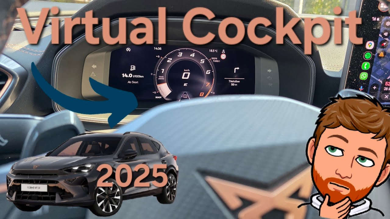 Virtuelle Cockpit vom Cupra Formentor 2025 | März 2025