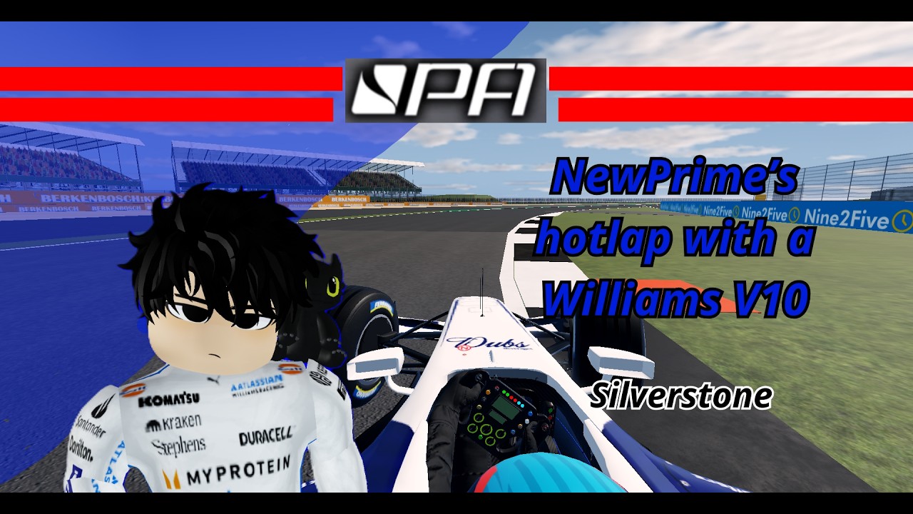 Roblox Formula Apex | NewPrime's hotlap with a Williams V10 (Silverstone)