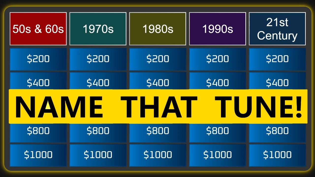 Guess the Song Jeopardy Style | Quiz #29