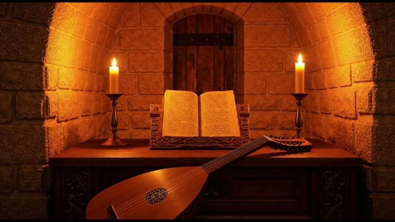 Medieval Courtyard Dawn Ambience 2 Hours | Deep Work, Language Learning & Academic Focus Environment