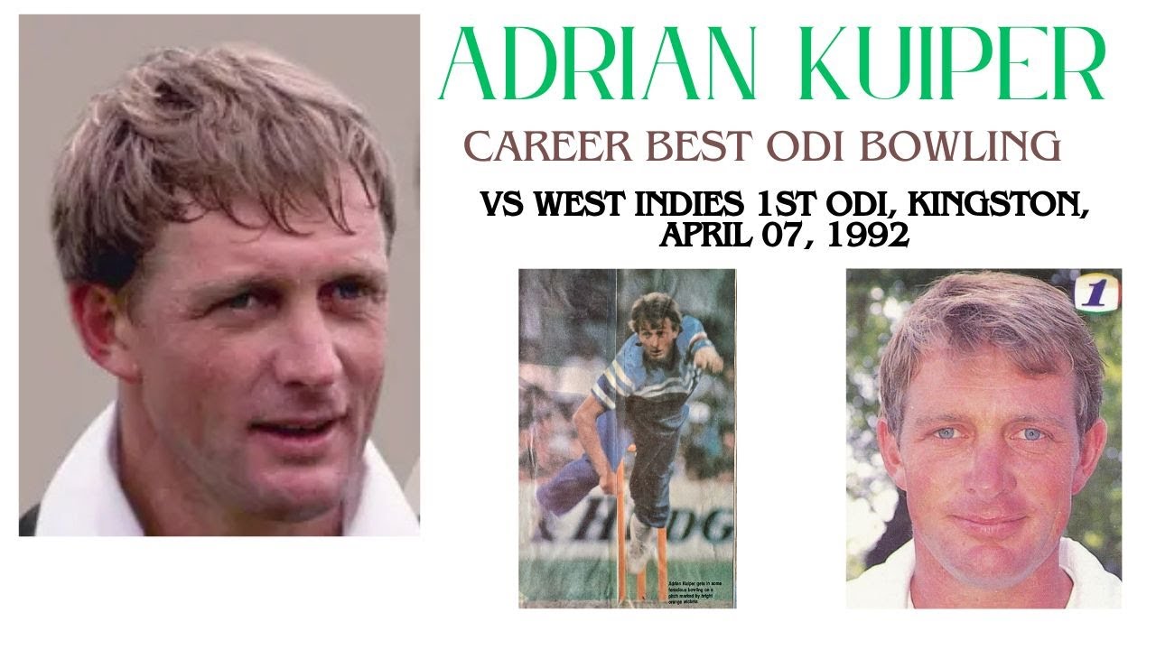 Adrian Kuiper's Big Hitter and Bowler | Best Bowling Figure in ODI 3 for 33 vs West Indies, 1992