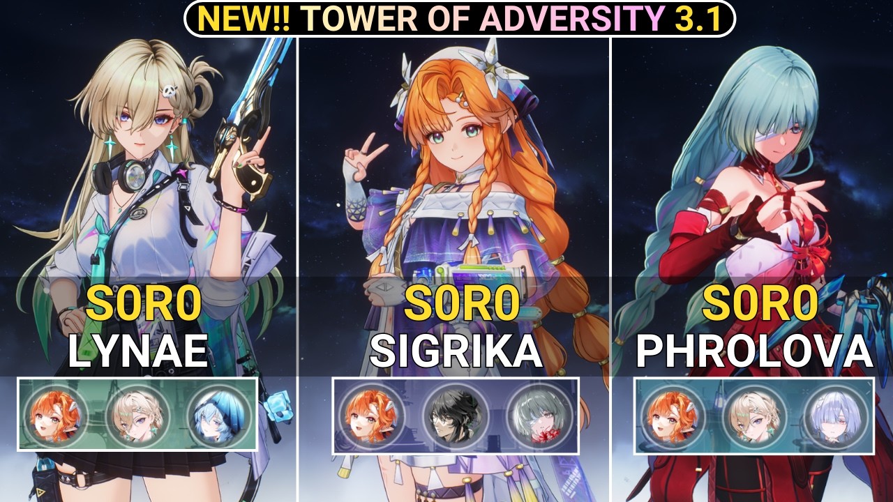 NEW CHARACTER! S0R0 Sigrika with 4 Different Teams Showcase | NEW! TOA Wuthering Waves 3.1