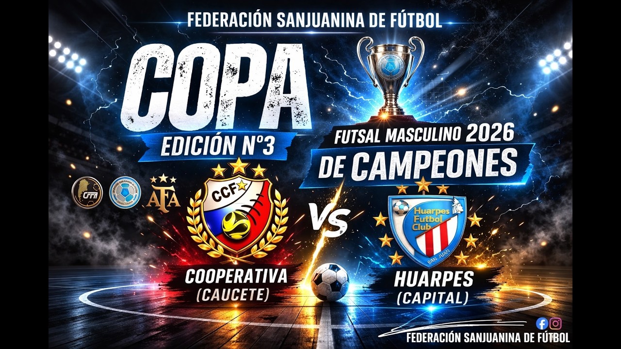 COOPERATIVA FUTSAL VS  HUARPES  / COPA DE CAMPEONES FUTSAL / FECHA 1