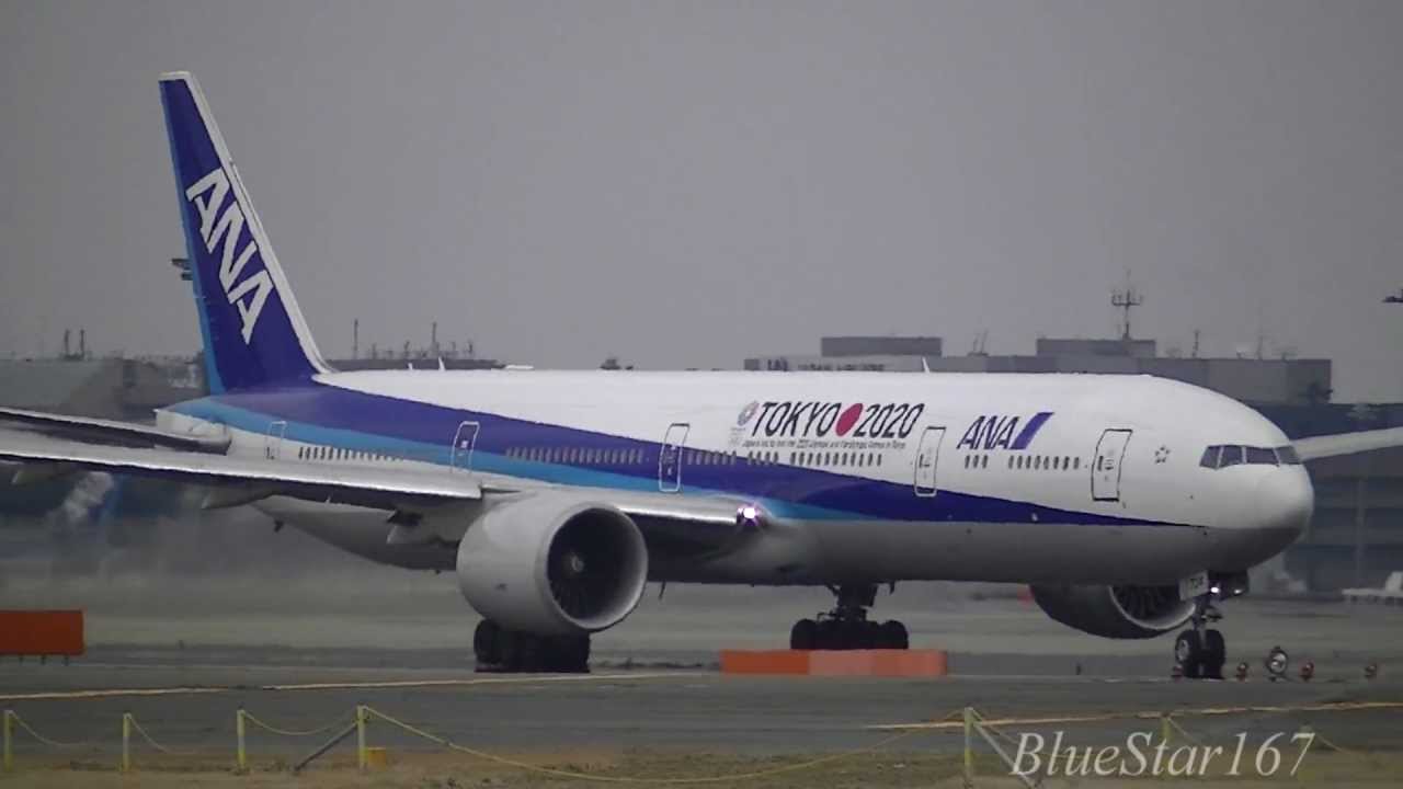 [TOKYO 2020] All Nippon Airways (ANA) Boeing 777-300ER (JA734A) takeoff from NRT/RJAA RWY 34L