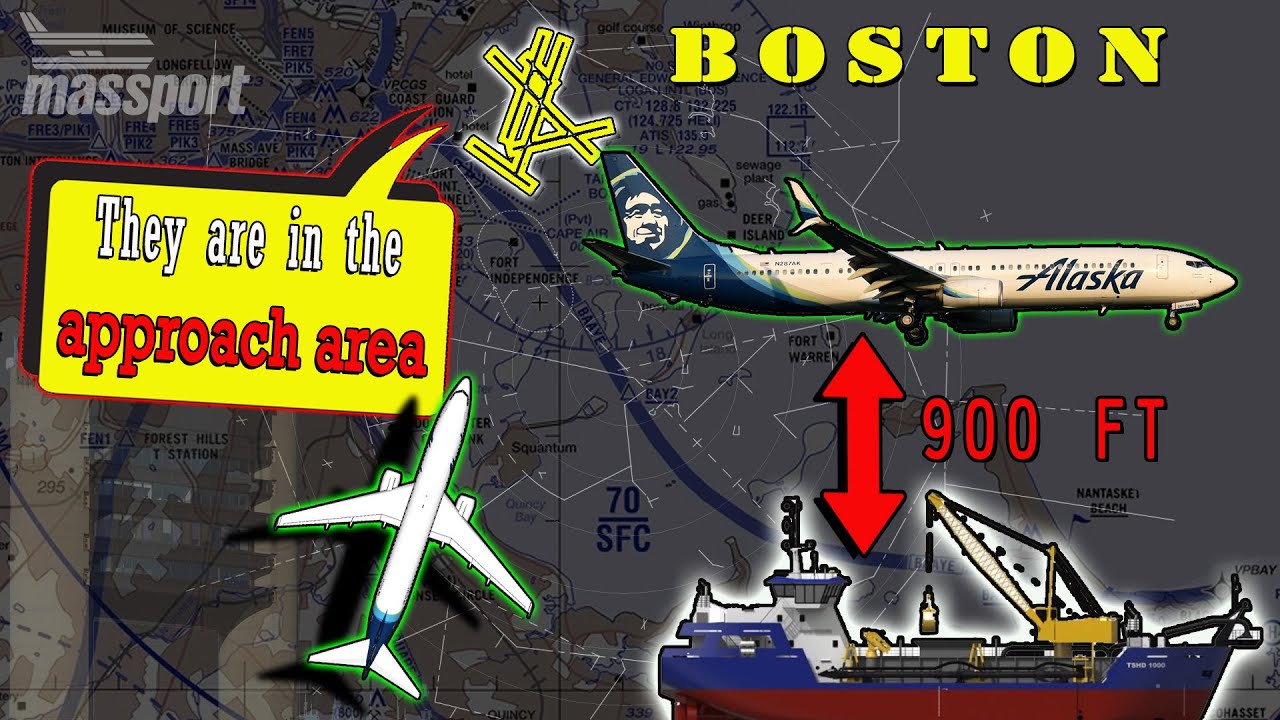 Tall Vessel forces Alaska aircraft to go around at Boston Intl.