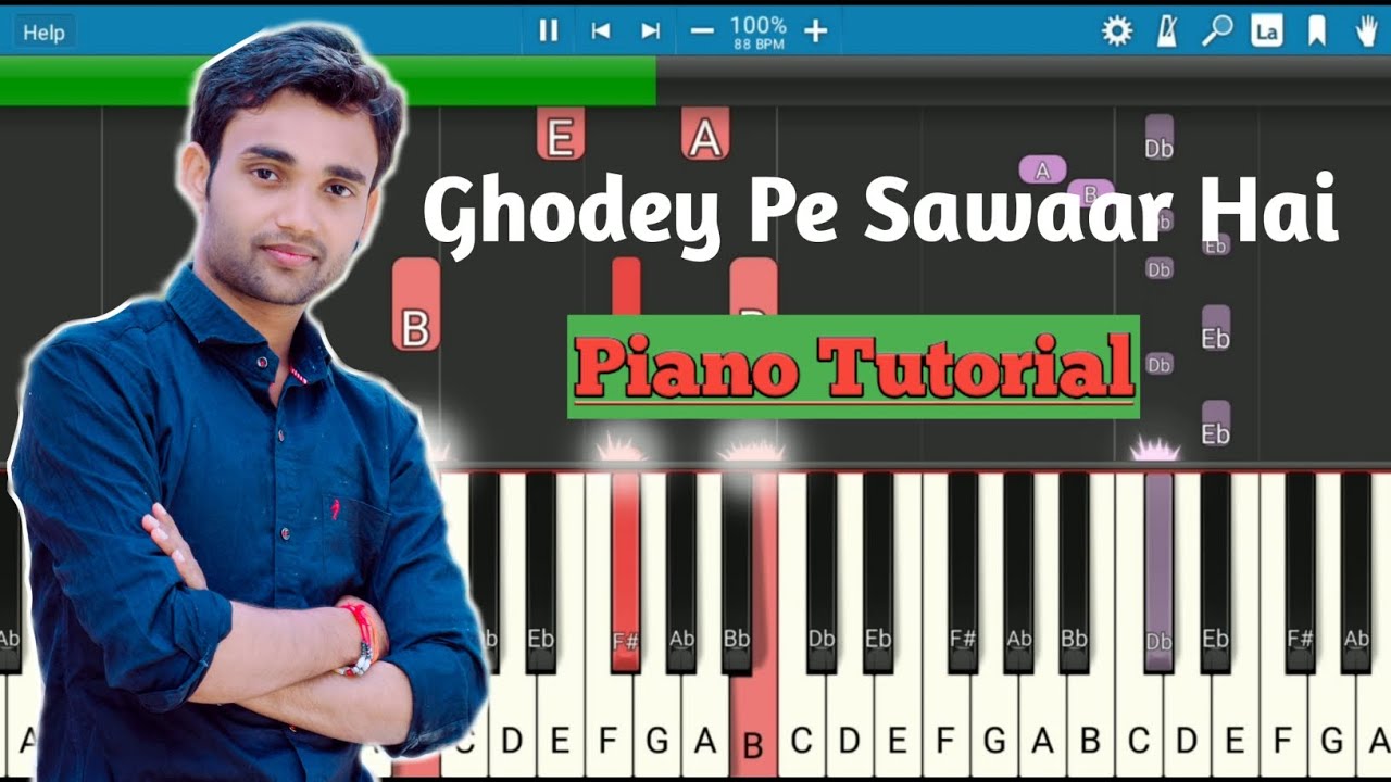 Ghodey Pe Sawaar Piano Tutorial | Qala | dkaryamusic