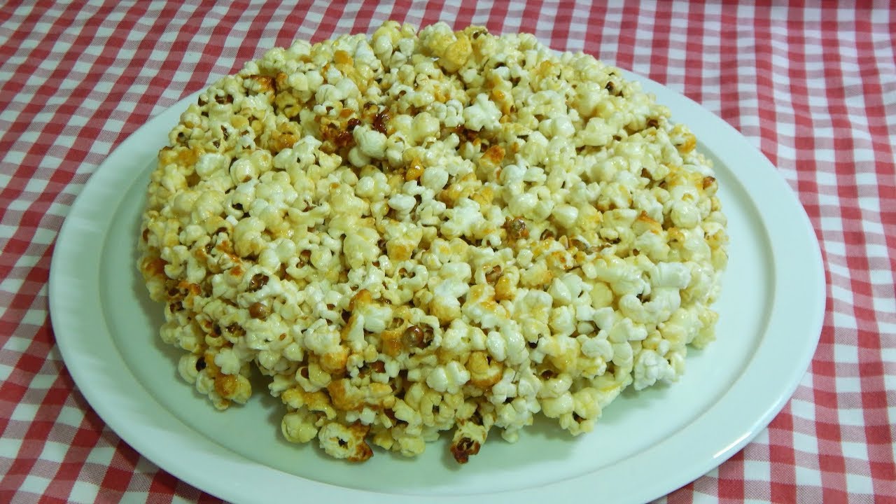Receta fácil y deliciosa de tarta de palomitas dulces de maíz