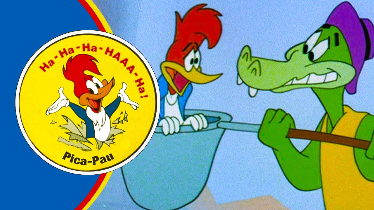 Pica-Pau vs. Jacaré vs. Crocodilo | 2.5 Horas de Episódios Antigos | Pica-Pau em Português