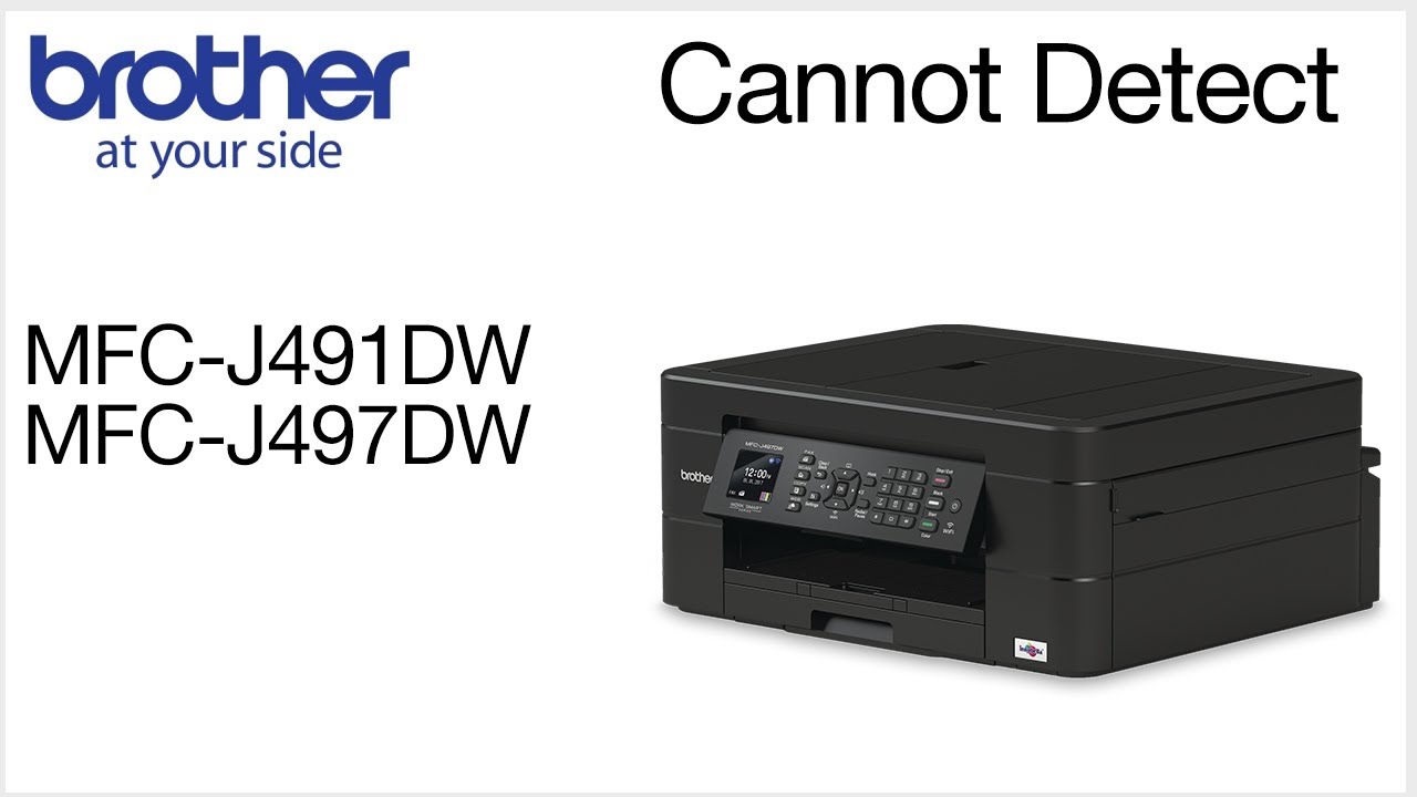 Clear cannot detect error – MFCJ497DW