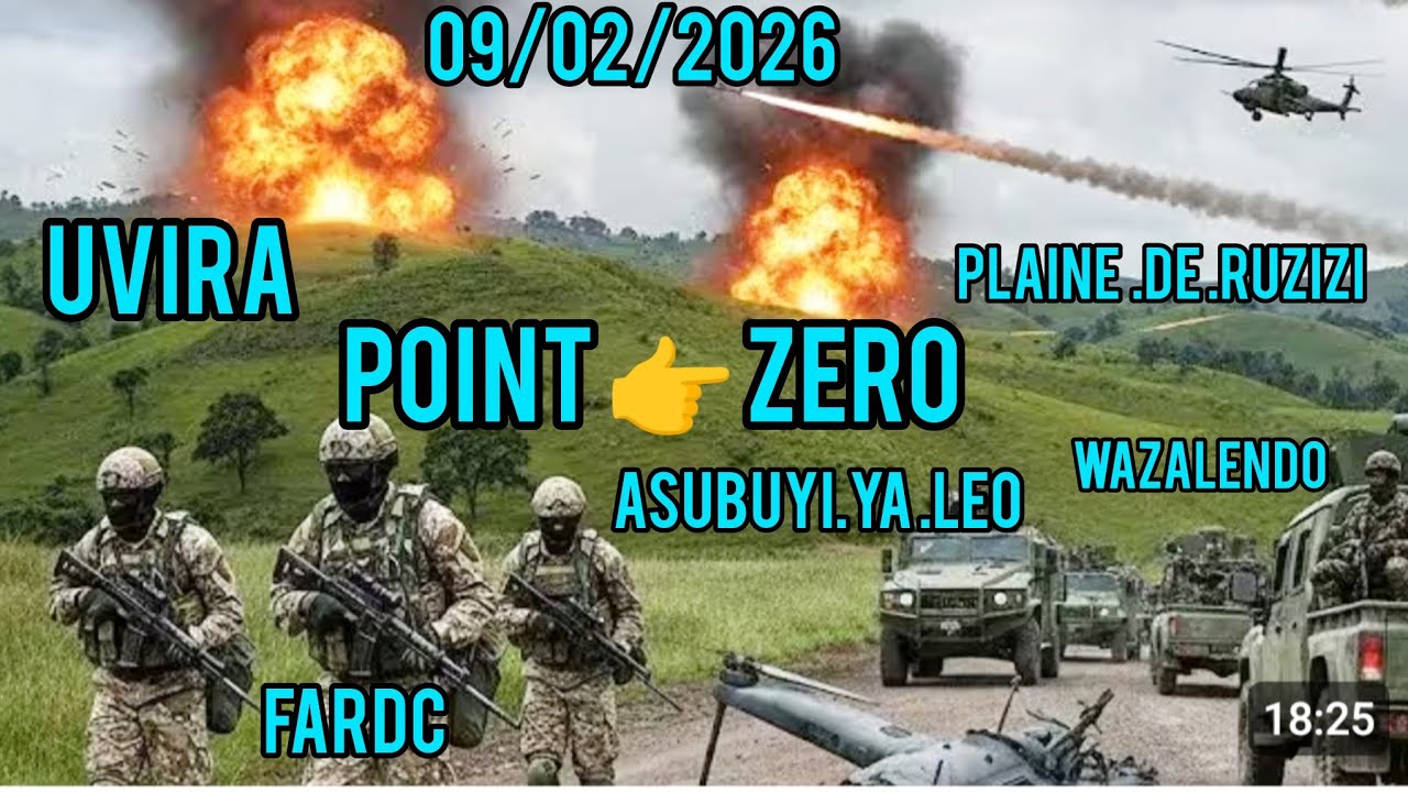 09/02/2026 POINT ZERO MINEMBWE MIKENGE LEO UVIRA SANGE wazalendo na FRDC WAPIGA M23 TAZAMA video 🇨🇩💪