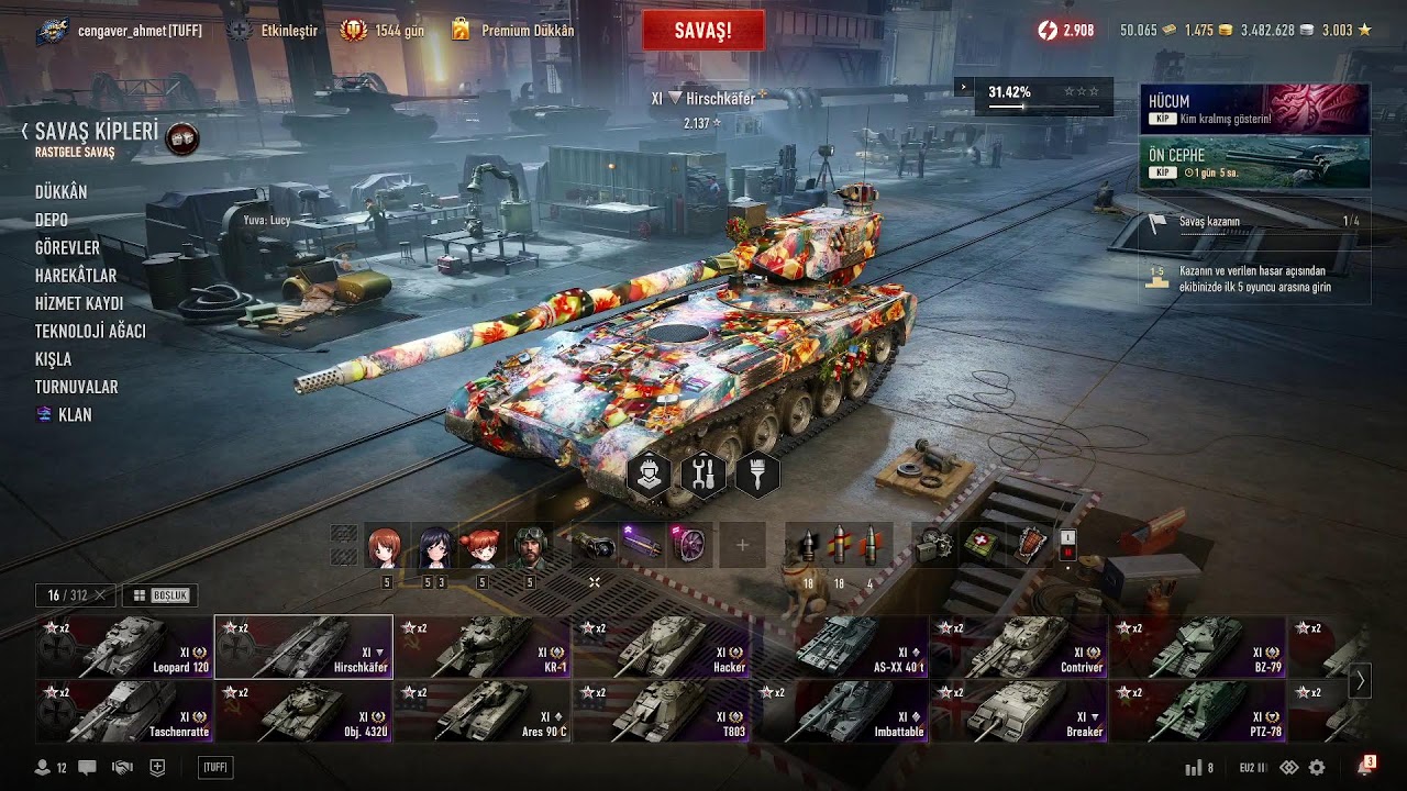 World Of Tanks hafif tankı yarış arabası sananlar😅
