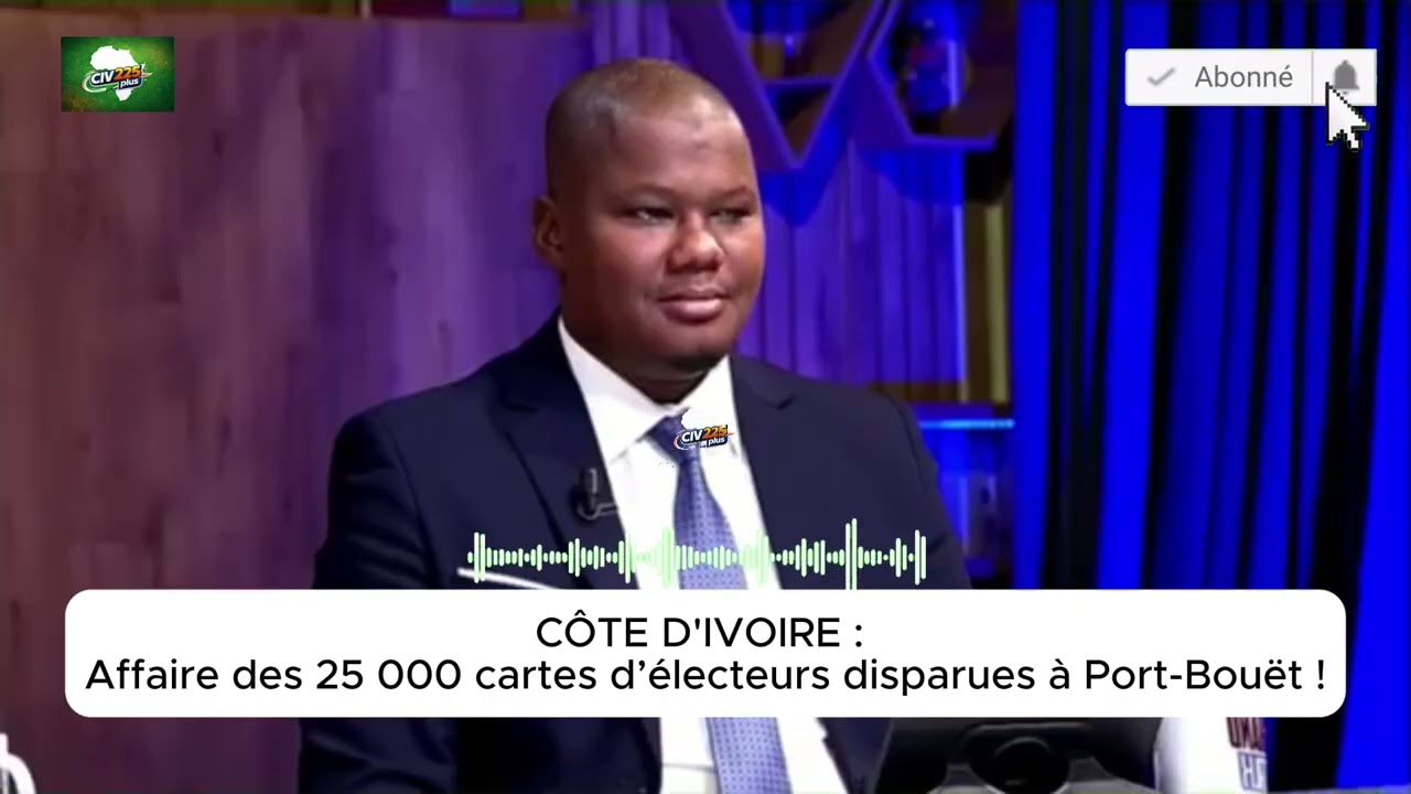 25 000 cartes d’électeurs disparues à Port-Bouët : la vérité enfin dévoilée !