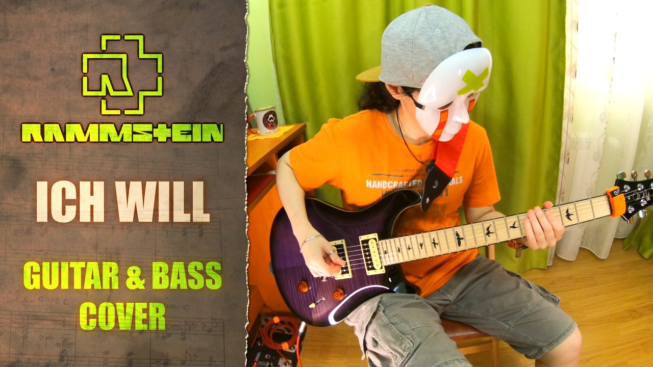 Rammstein - Ich Will | guitar & bass cover + tab | mike KidLazy