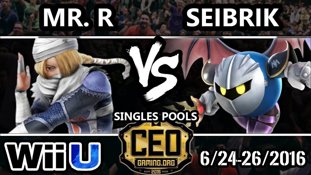 CEO 2016 Smash 4 - Mr. R (Sheik) Vs. Seibrik (Cloud, Metaknight) SSB4 Tournament - Smash Wii U