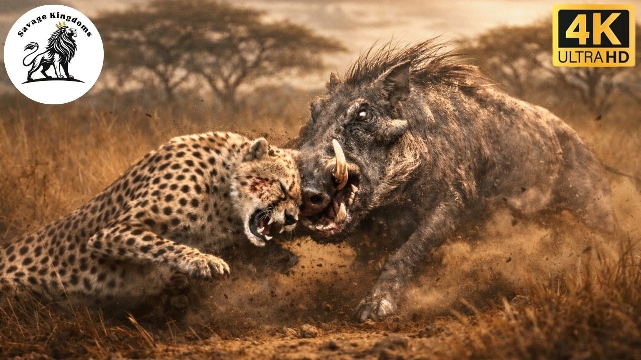 When the Warthog Fights Back...The Predator Didn’t Expect This #animaldocumentary | Savage Kingdoms