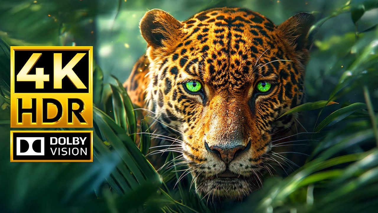 THE WONDERFUL WORLD OF ANIMALS 4K HDR | with Cinematic Sound (Colorful Animal Life)