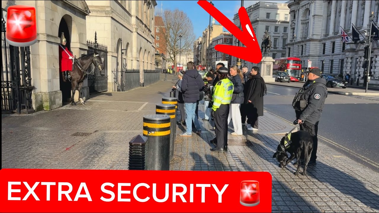 Extra Police & Security on High Alert at Horse Guards