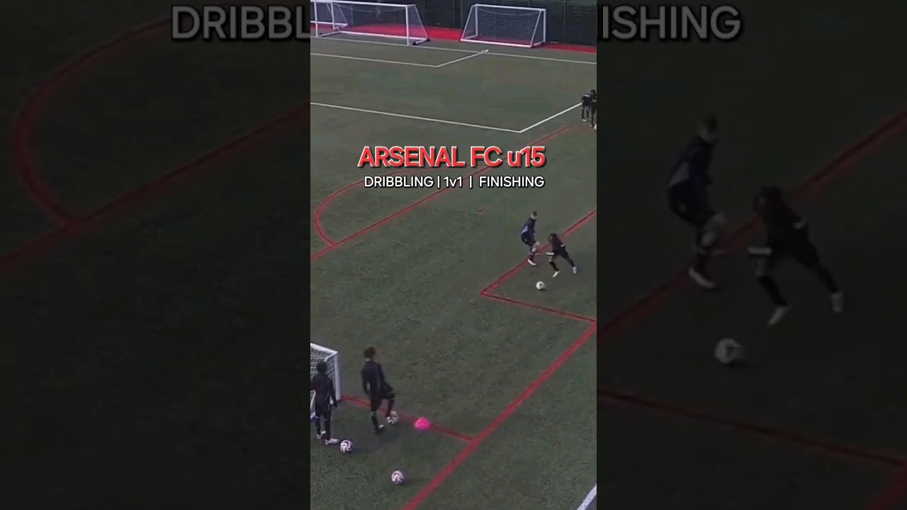 Arsenal FC u15: dribbling | 1v1 | finishing #academy #soccer #football #training #arsenal