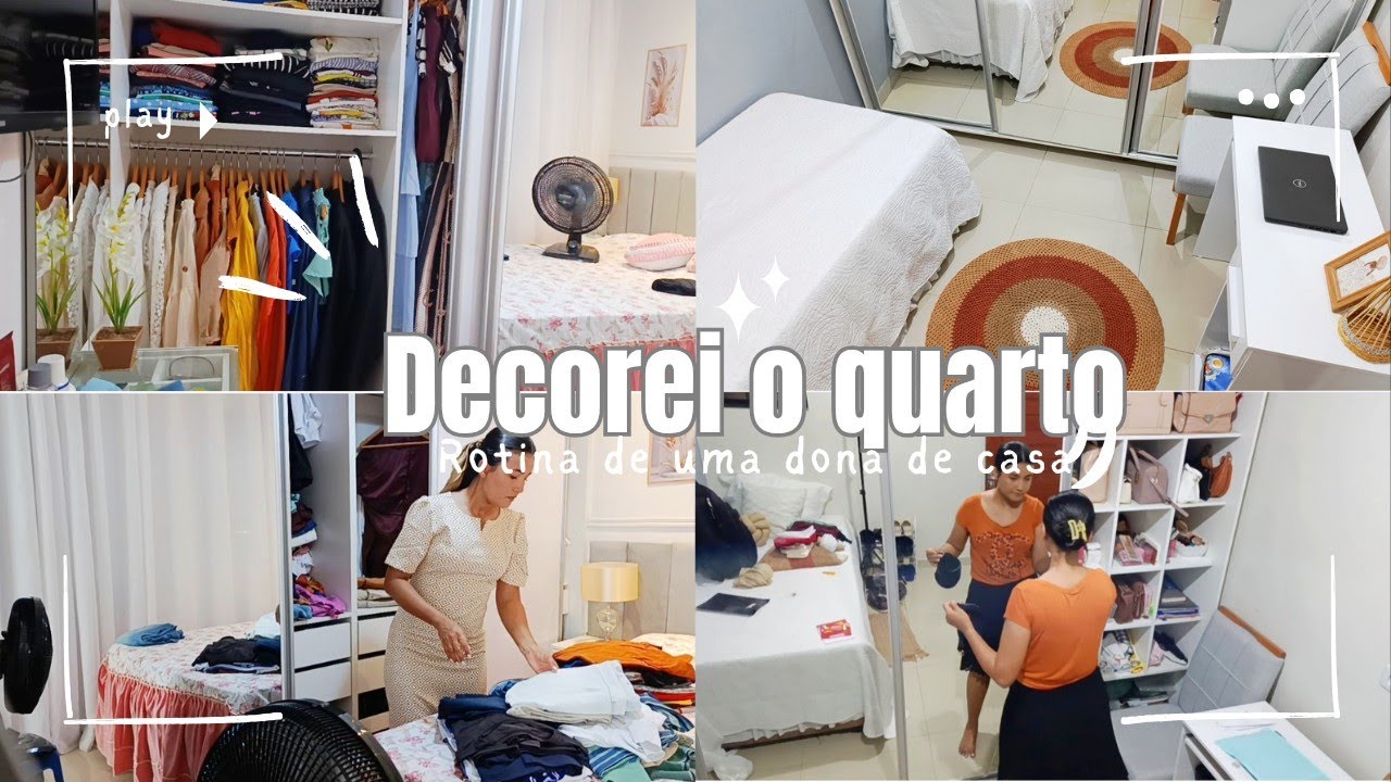 DECORAÇÃO NOVA NO QUARTO DE VISITAS E FAXINA NOS GUARDA-ROUPAS