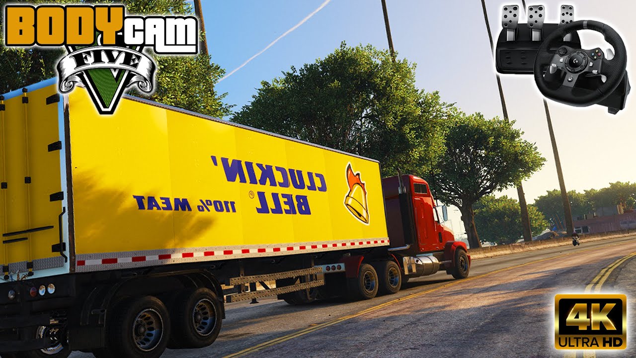 ⁴ᴷ⁶⁰ GTA 5 POV: A Immersive Day as a Truck Driver | Steering Wheel