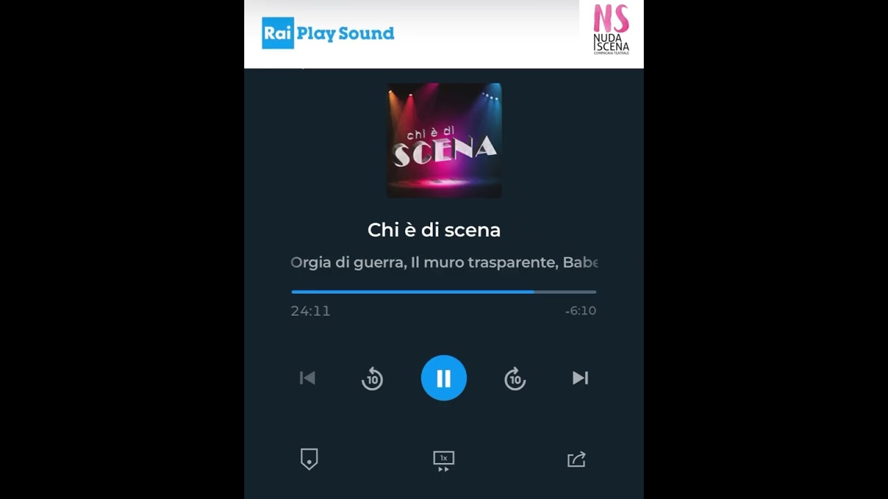 Nuda Scena a RAI Radio 1 FVG 