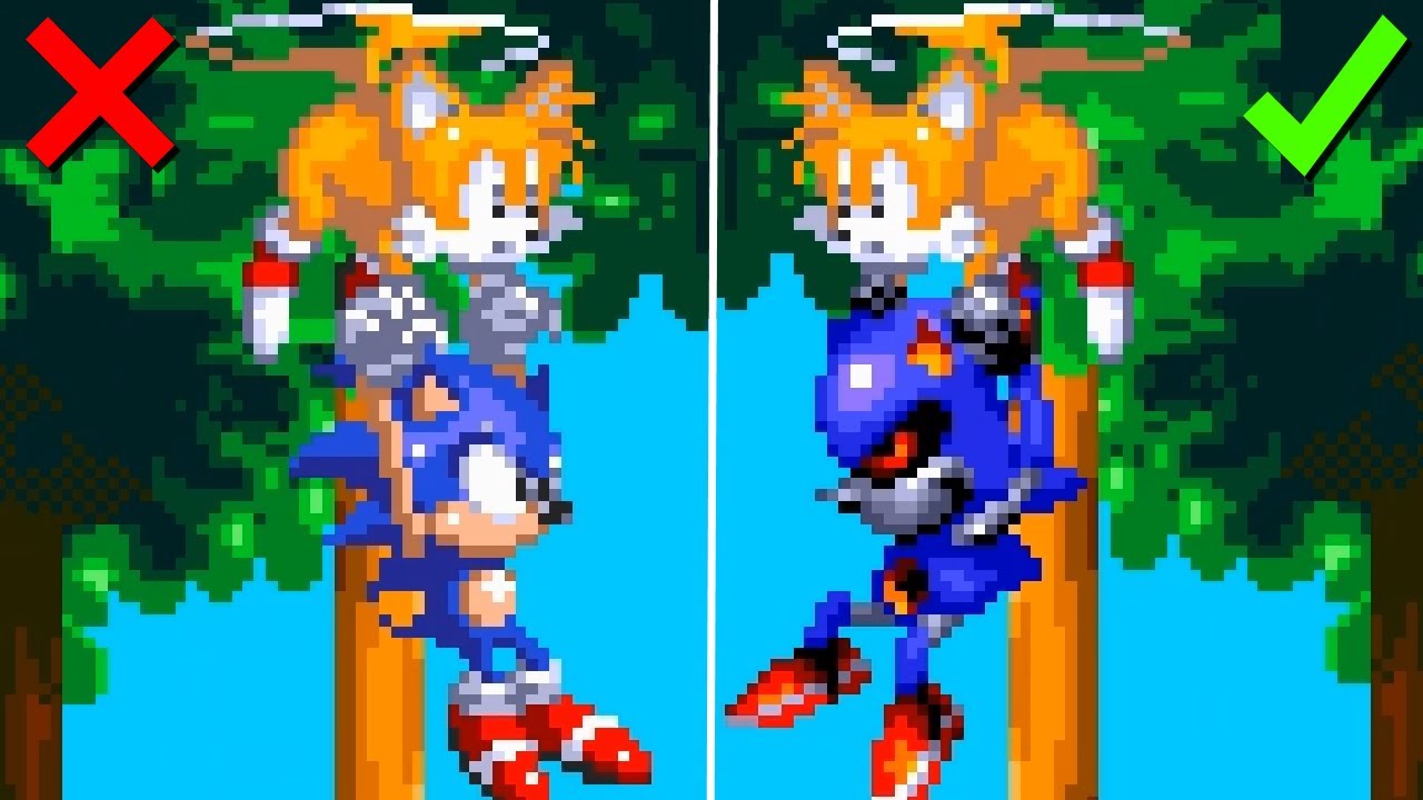 Metal Sonic Rebooted ~ Sonic 3 A.I.R. mods ~ Gameplay