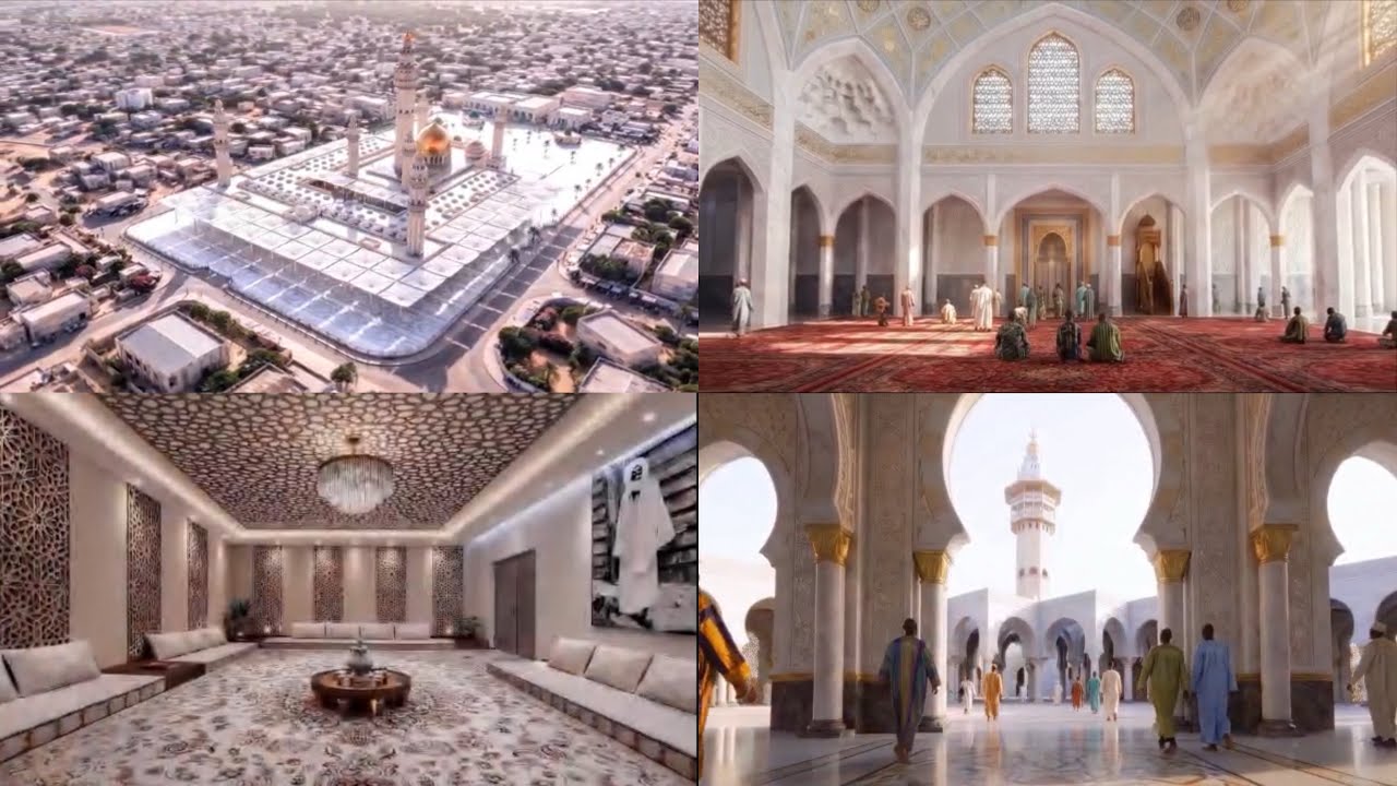 Mashallah ! 😍 Nouveau Maquette 3D de la Grande Mosquée de Touba 2026 - 4K