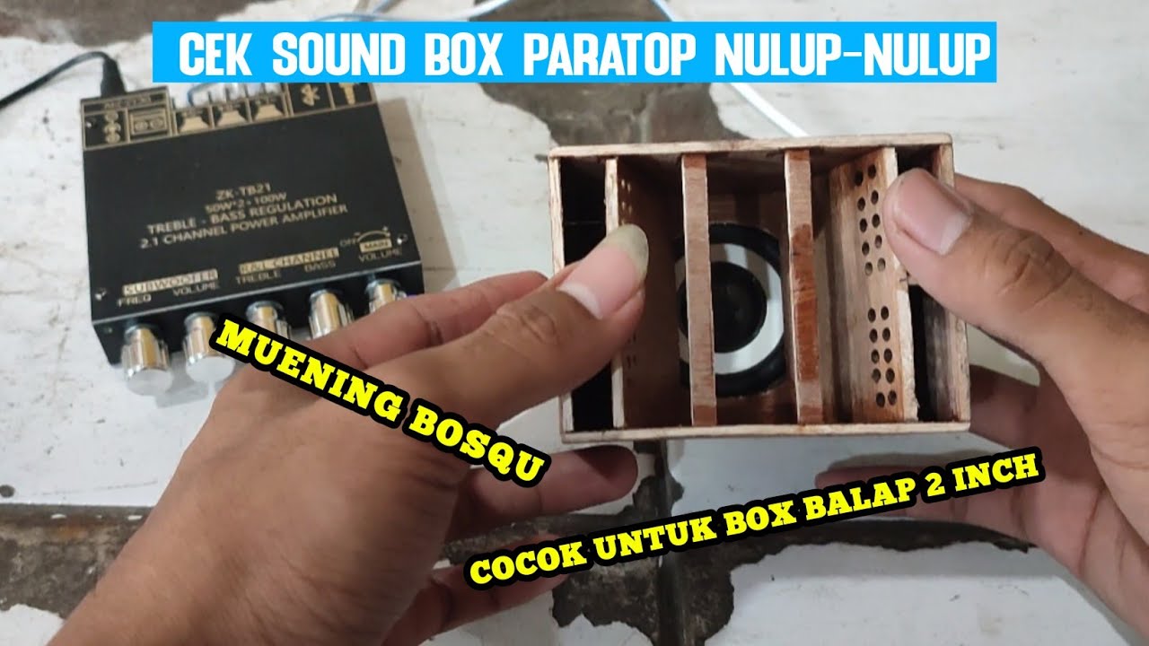 Testimoni suara box paratop balap 2 inch | penasaran dengan suaranya‼️