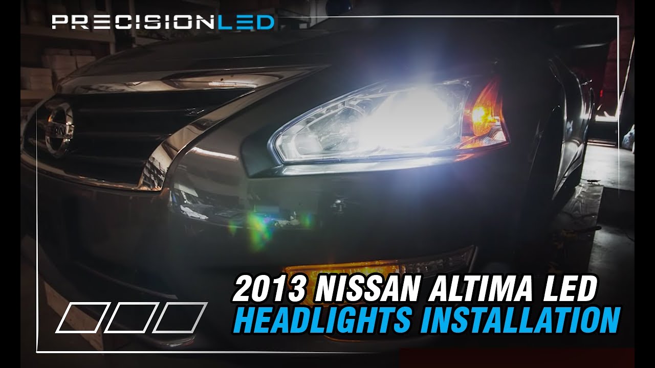 Светодиодные фары Nissan Altima — как установить — 2013 (настоящее время)