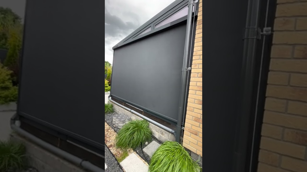 Markiza pionowa screen FAKRO VMZ solarna. Montaż Załanowski Ogrody Zimowe