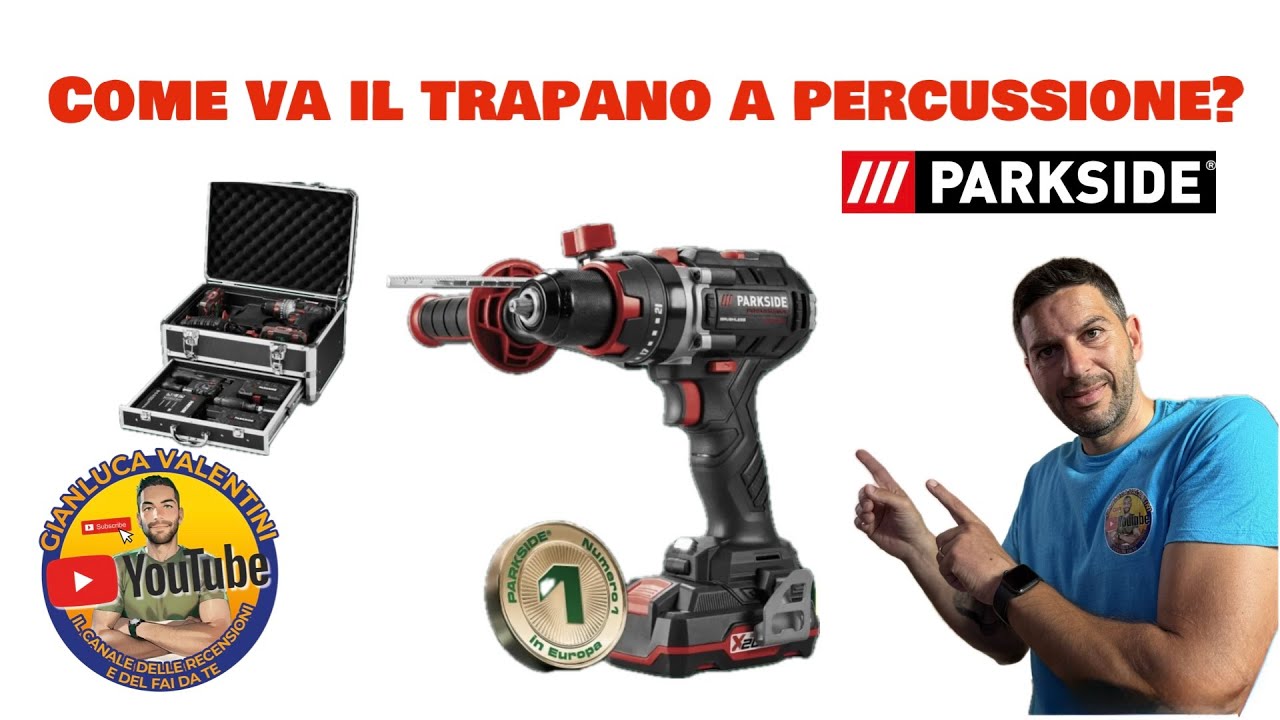 Trapano a percussione ricaricabile parkside performance