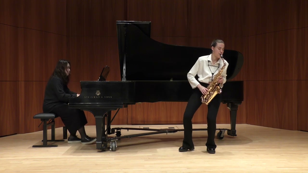 Sonata for Alto Saxophone and Piano by David Maslanka - 1. Moderate