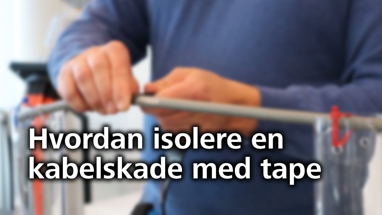 Hvordan isolere en skadet kabel med tape