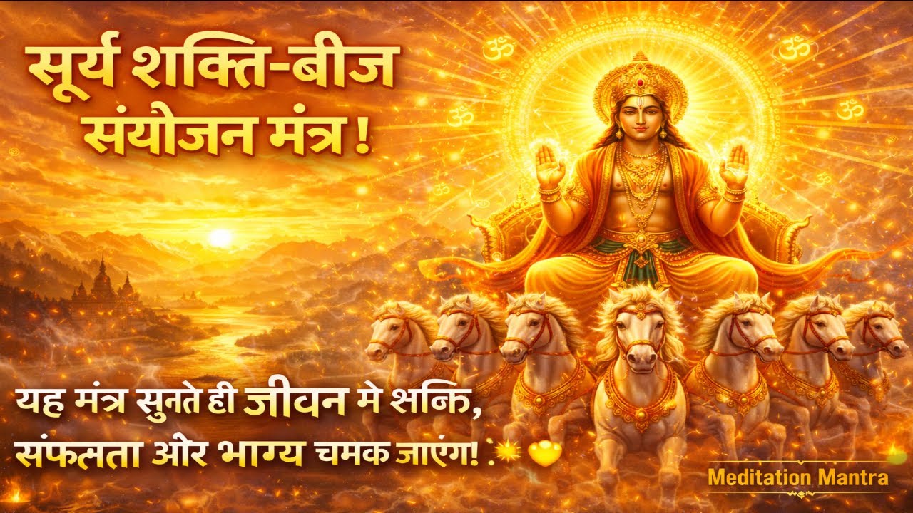सूर्य शक्ति-बीज संयोजन मंत्र | Surya Shakti Beej Mantra | Energy, Power & Vitality