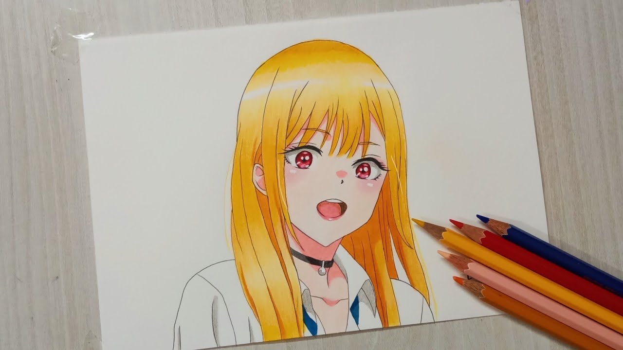 How To Draw Marin Kitagawa - My Dress-Up Darling | Step By Step | Tutorial