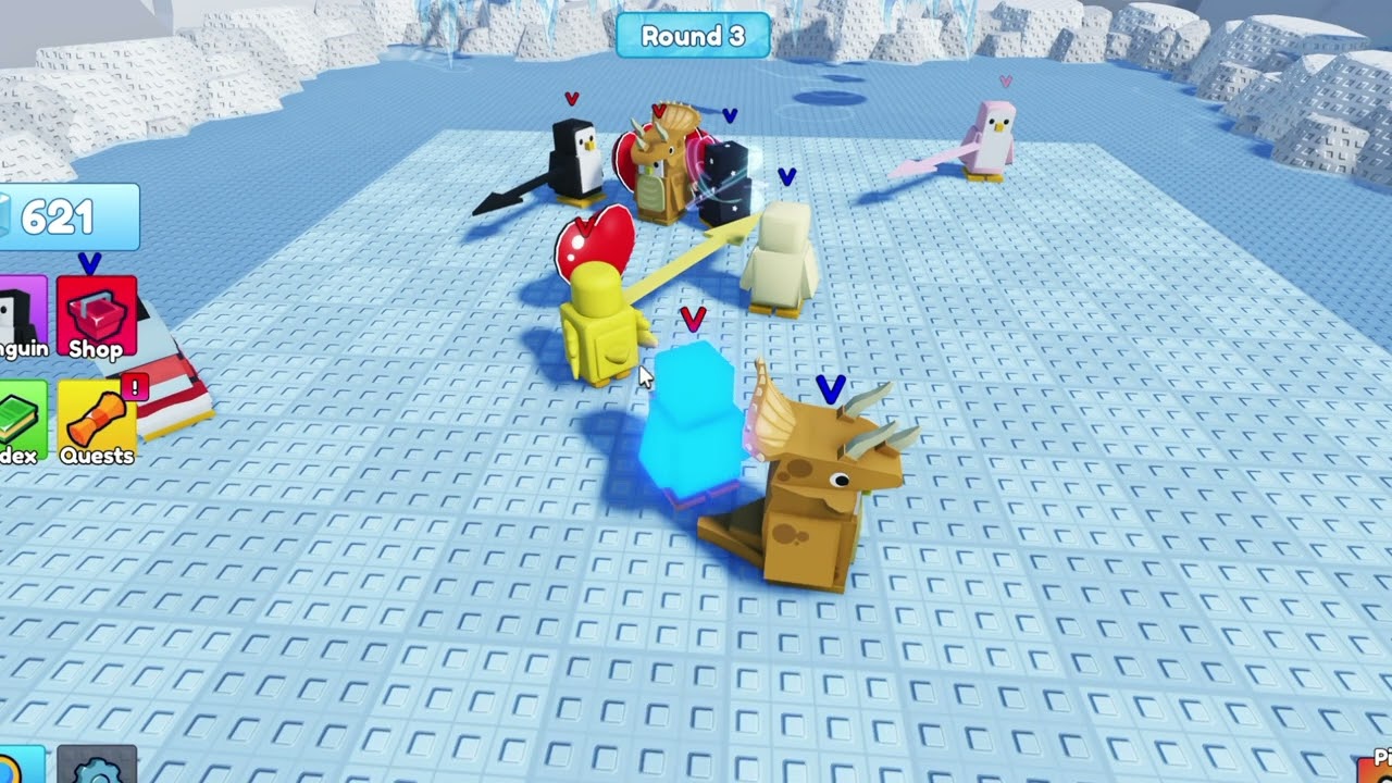 These penguins kept on knocking me.
