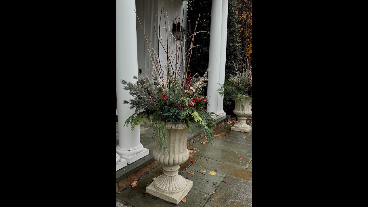 Outdoor Urn Decorating Ideas for the Winter and Holidays | Winter Urn Designs | Decorate Your Urns