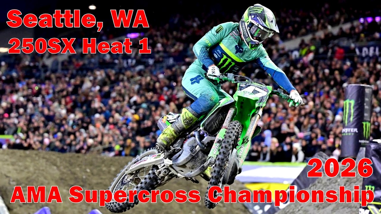V#614 Monster Energy AMA Supercross Seattle 2026 | 250SX West Heat 1 | 4K