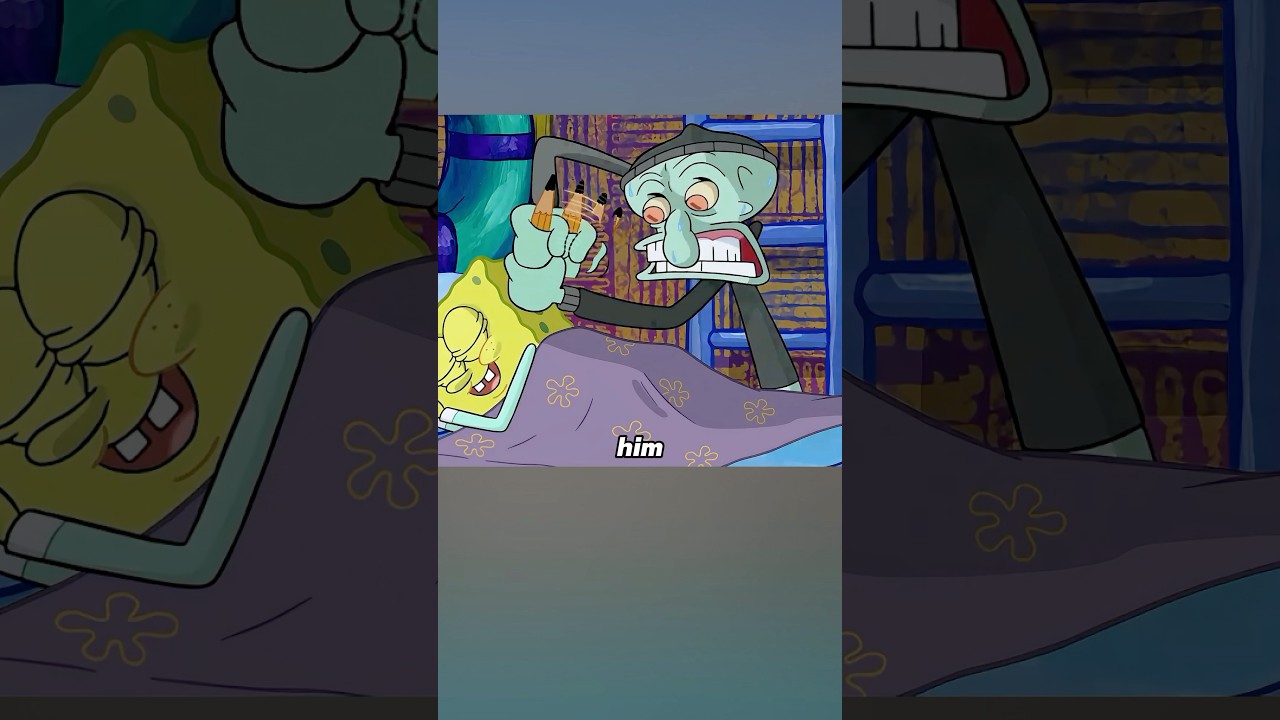 Squidward used a magical eraser to wipe out SpongeBob's memories.#spongebob #anime