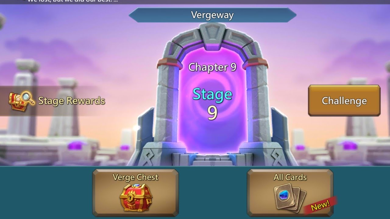 Lords mobile Chapter 9 stage 9 vergeway How to win vergeway chapter 9 stage 9 in Lords mobile